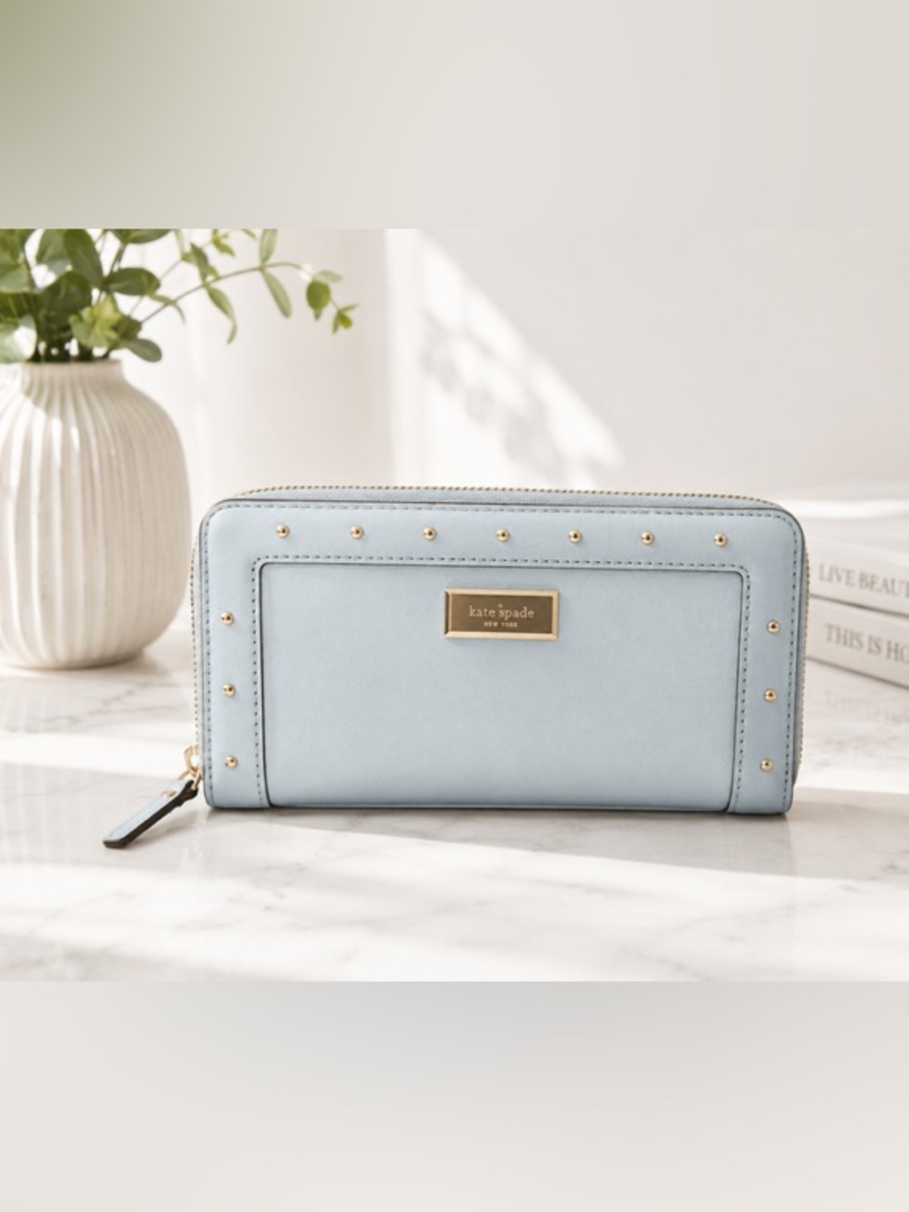Kate Spade pale blue wallet
